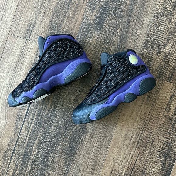 Little Kids’ Air Jordan Retro 13 Court Purple - Picture 3 of 13